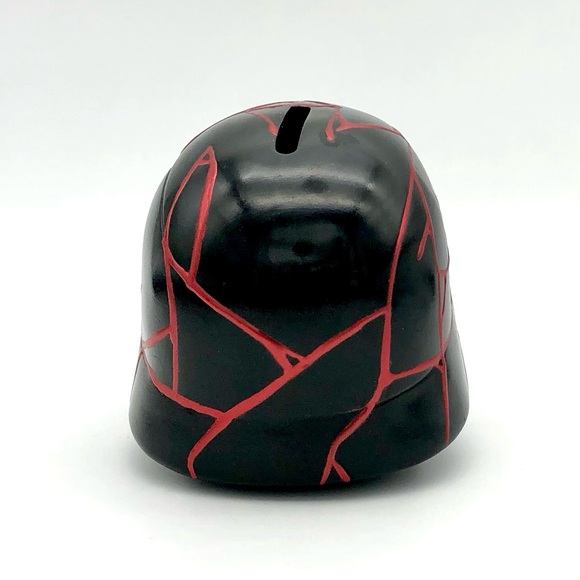 Custom Kylo Ren Helmet Kintsugi Ceramic Bank Star Wars The Rise Of Skywalker - Picture 6 of 17